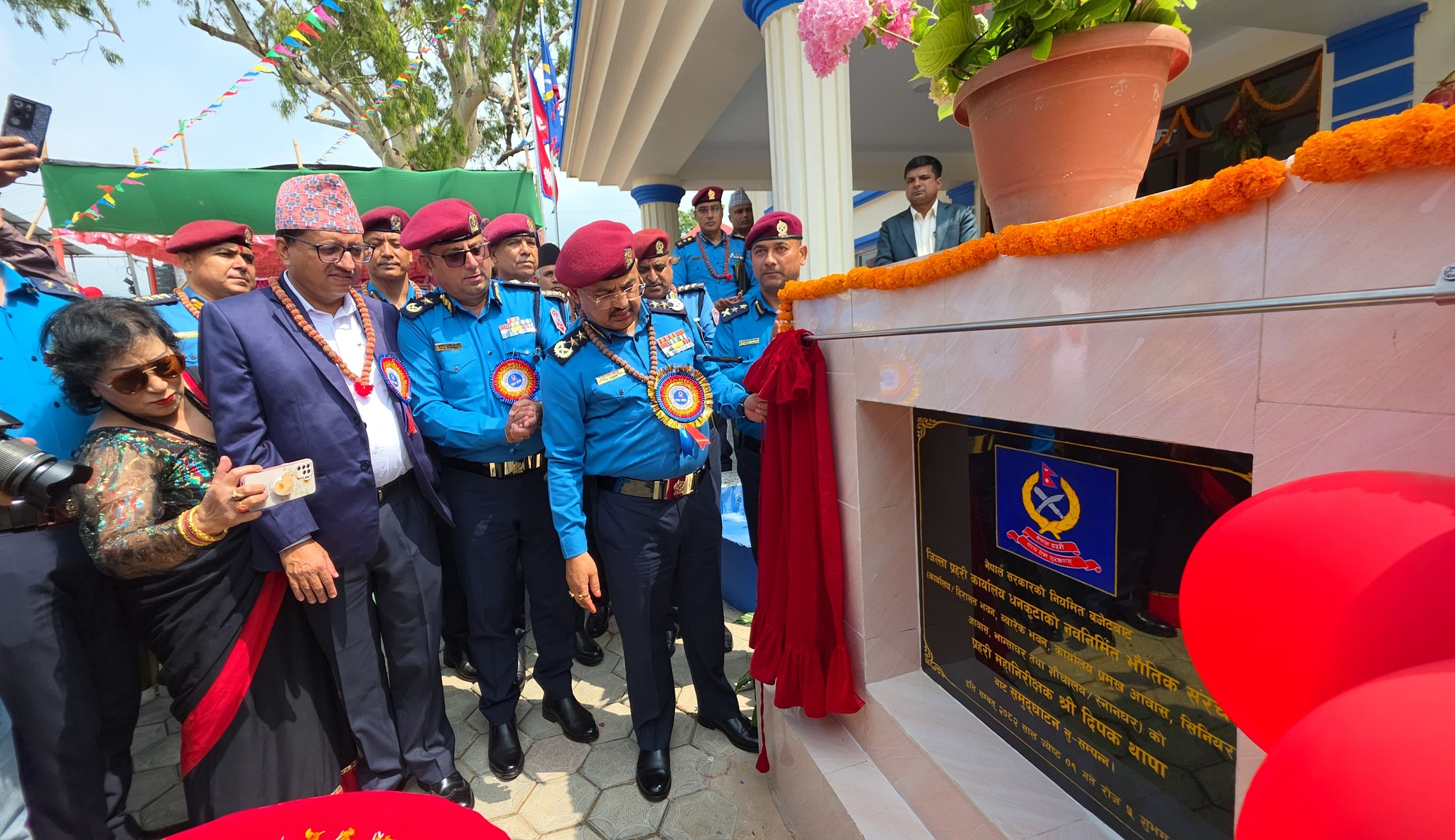 धनकुटामा प्रहरी भवन निर्माण सम्पन्न, प्रहरी महानिरीक्षक थापाद्वारा उद्घाटन