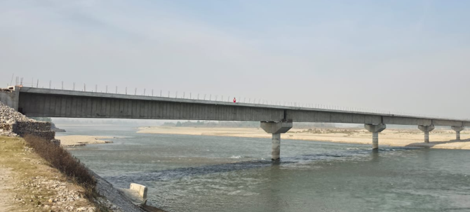 कर्णाली नदीको सनकट्टीमा पुल निर्माण अन्तिम चरणमा, असारमा सक्ने गरी काम हुँदै