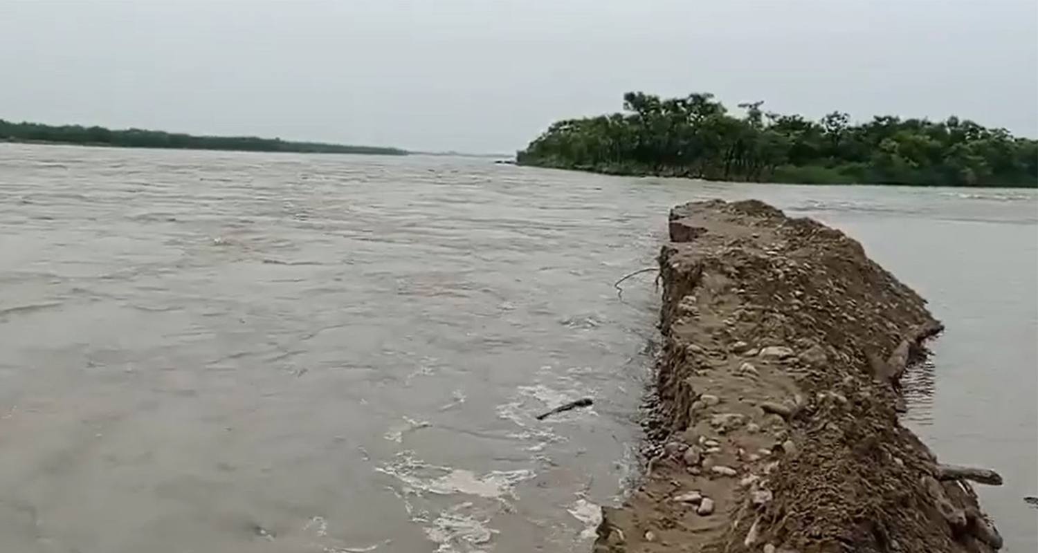 सप्तकोसी कटान तटबन्ध निर्माण कार्य सुरु