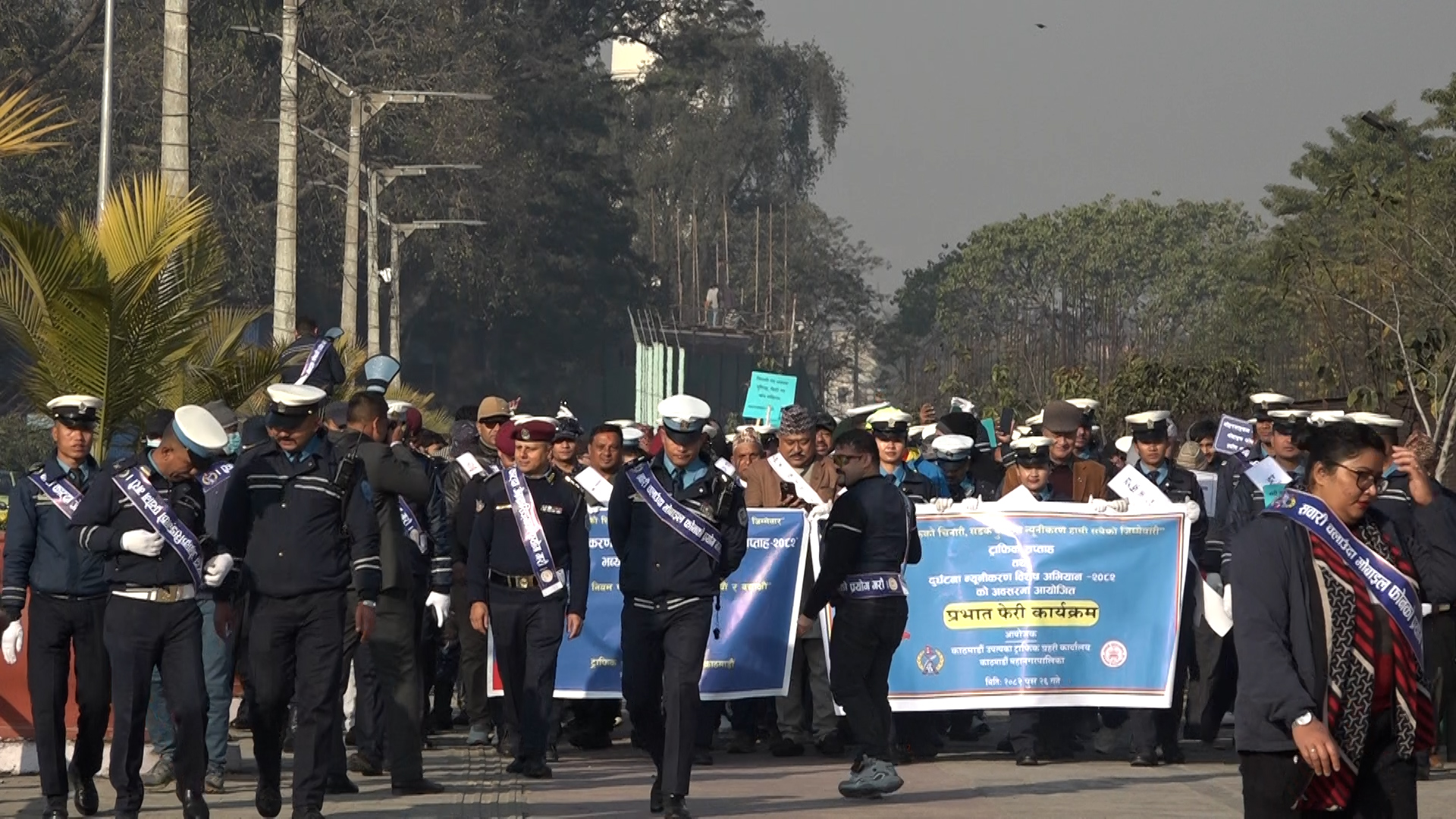 काठमाडौंमा ट्राफिक सप्ताहको उद्घाटन, सडक पूर्वाधार पुनःनिर्माण नभएकोप्रति चिन्ता